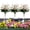White, variant on Artificial Pansy Flowers Outdoor Fake Pansies for Porch Garden Decor - Faux Plastic Flowers No Watering No Pruning for Home Wedding Photography Backyard Balcony Window Box Decoration - 1 Pack