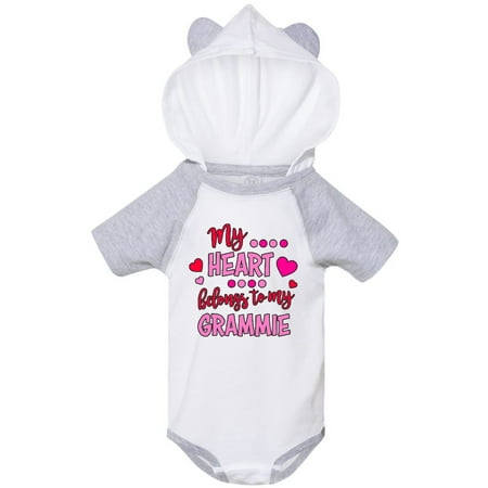 

Inktastic My Heart Belongs to my Grammie Gift Baby Boy or Baby Girl Bodysuit