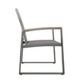 thumbnail image 6 of Adley Outdoor Mesh Dining Chairs with Aluminum Frame, Set of 2, Gray, Gray, 6 of 12
