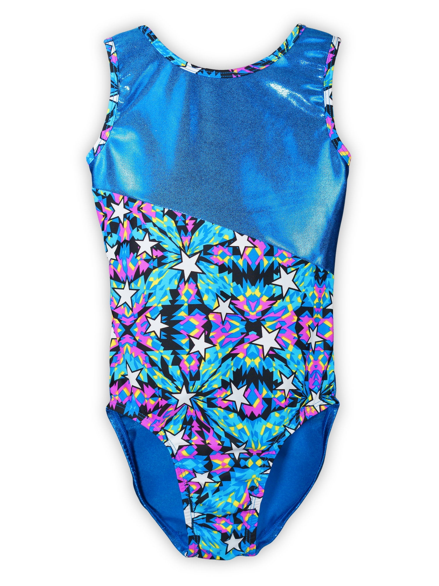 Gymnastics Leotard for Girls Switch/Kaleidoscope Stars Leap Gear by Pelle 16 Adult Large