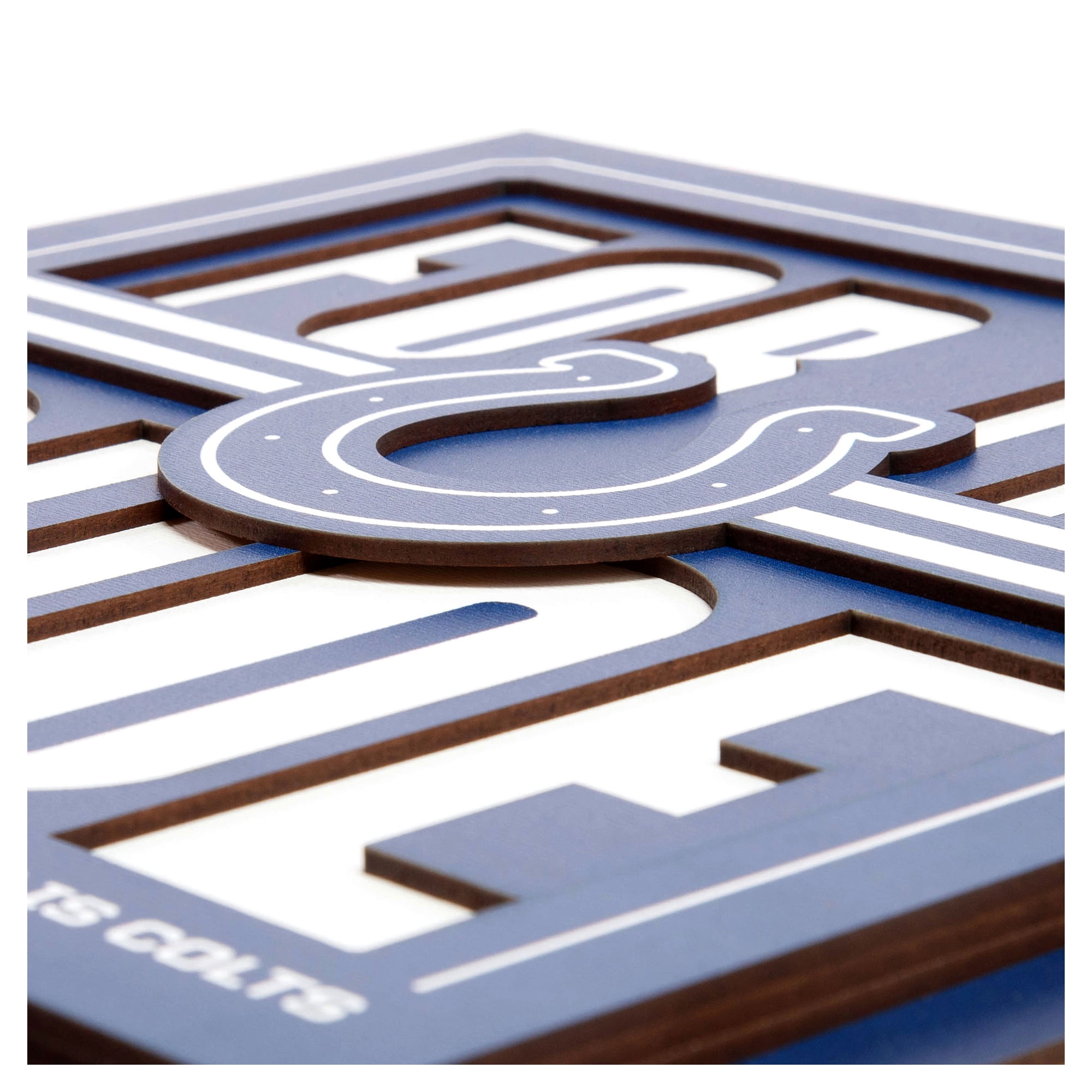 IDNA Indianapolis Colts 12" x 12" Slogan Series 3D Wall Art