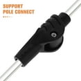 thumbnail image 3 of FONDOTIN 4Pcs Portable Tent Support Rod Connectors Black Lightweight Tent Pole Replacement Parts, 3 of 7