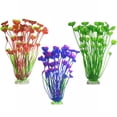 thumbnail image 3 of Spencer Large Aquarium Plants Artificial Plastic Fish Tank Plants Decoration Ornament for All Fish (Red), 3 of 9