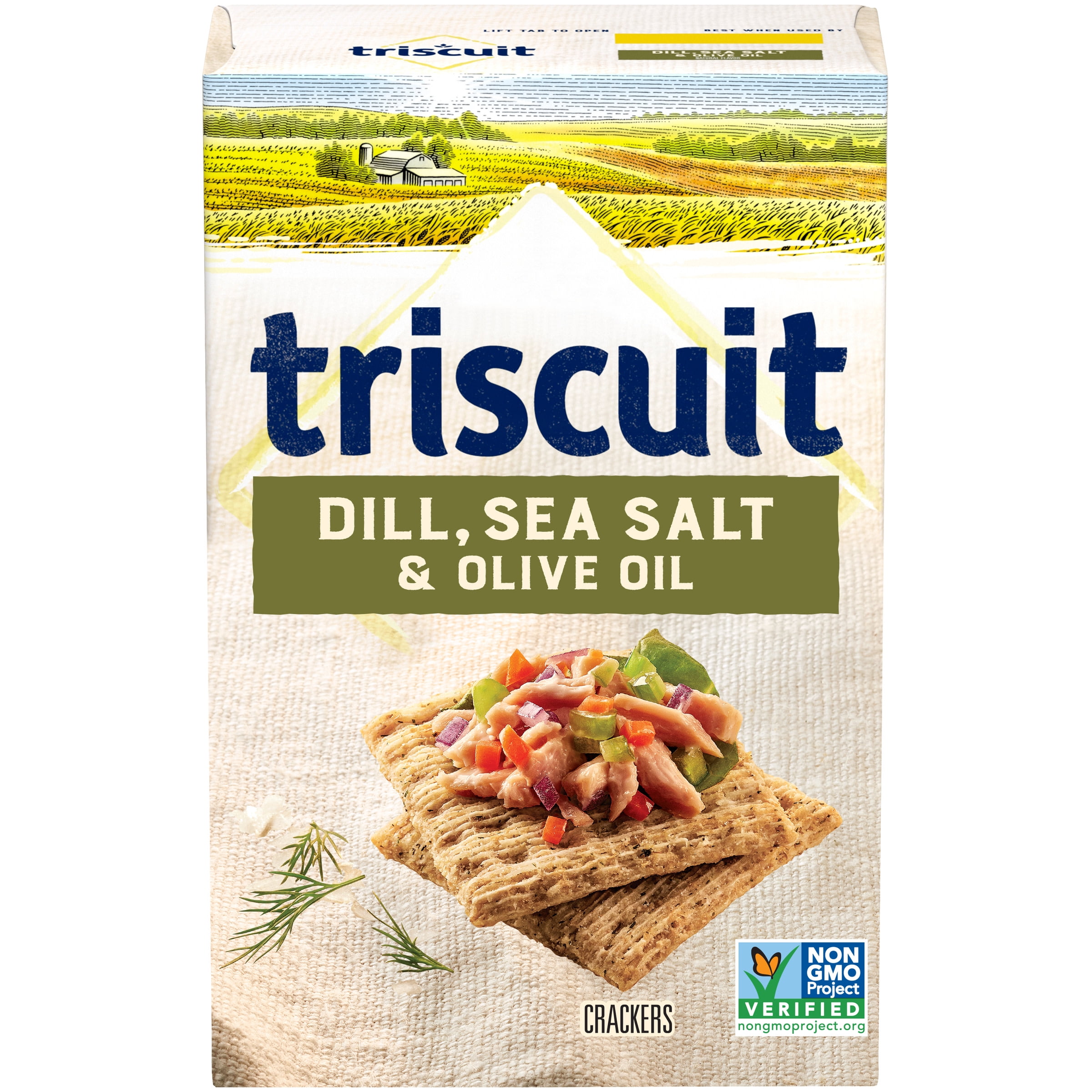 Triscuit Dill, Sea Salt & Olive Oil Whole Grain Wheat Crackers, 8.5 oz