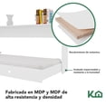 thumbnail image 2 of Base Cama Individual Abatible Blanca KingsHouse Desmontable blanco, 2 of 5