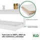thumbnail image 2 of Base Cama Individual Abatible Blanca KingsHouse Desmontable blanco, 2 of 5
