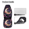 thumbnail image 7 of Uorisanigo Purple Rose Waterproof Car Seat Cover Anti-Slip Back Fabric Automobile Front Seat Covers Easy to Install All-Season Protection Universal Vehicle Accessories, 7 of 7