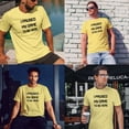 thumbnail image 3 of Greenyef Graphics I Paused My Game to Be Here Gamer Gift Funny Tee Men's T-Shirt Style-10 (Cornsilk & Black, X-Large), 3 of 6