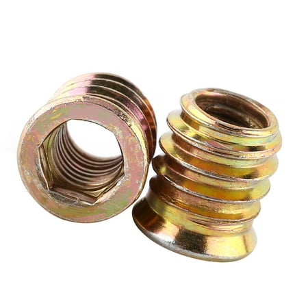 

Wood Threaded Insert Nuts Zinc Plated Carbon Steel Furniture Nut (M8*15mm)
