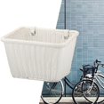 thumbnail image 6 of yotijay Bike Basket Front Handlebar Basket Cycling Basket with Adjustable Straps White, 6 of 9