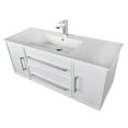 thumbnail image 4 of Cutler Kitchen and Bath Milano 48" Wood/Cultured Marble Bathroom Vanity in Black, 4 of 7