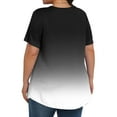 thumbnail image 3 of Plebaso Women's Plus Size Tops Short Sleeve Pleated Blouses Casual Crewneck Summer Loose Tunic Shirts, 3 of 6