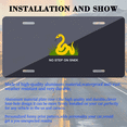 thumbnail image 3 of 1 Pcs 2D Flat License Plate Covers & Frames, NO STEP ON SNEK For Decorative Front, Waterproof For Decoration Aluminum License Plate Covers & Frames Cover For Men Women, 12" X 6", 3 of 7