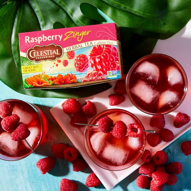 Celestial Seasonings Raspberry Zinger Herbal Tea for Breakroom