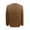 Brown, variant on uikmnh Men's Autumn and Winter Simple Solid Color Knit Sweater Pullover