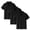Black_004, variant on 3PC Polo Shirts for Kids School Uniform Loose Fit Back To School Short Sleeve Button Down Tshirts Comfort Solid Color Pullover for Boys & Girls Yellow 8-9 Years