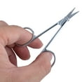 thumbnail image 2 of Unique BargainsWoman Silver Tone Flat Edge Tweezers Scissors Eyebrow Trimmer Tool, 2 of 3
