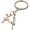 C, variant on Musical Note Ballet Keychain Sturdy Metallic Ornament Practical Ballet Bag Charm Keyholder Gift For Dance Art Admirers