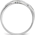 thumbnail image 3 of Sterling Silver Rhodium-Plated Polished Infinity Ring (Size 8) Made In Thailand qr6576-8, 3 of 6