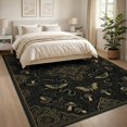 thumbnail image 3 of ODIKA 8'x10' Washable Area Rug Durable, Non-Slip Mushroom Boho Academia Snake Artifact Witchy Halloween Gothic Refined Structured for Living Room, Under Sectional, Family, 3 of 7