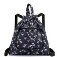thumbnail image 2 of VerPetridure Foldable Large Capacity Travel Backpack Drawstring Pocket Waterproof Ultra Light Nylon Cloth Multifunctional Print Foldable Bag Organizer, 2 of 3