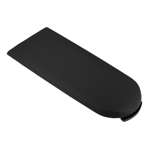 Funda de reposabrazos de consola central del automóvil, tapa de caja de asiento con labio de cierre para Volkswagen Jetta Golf de cuero PU negro y plástico