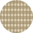 thumbnail image 1 of Ahgly Company Machine Washable Indoor Round Transitional Golden Blonde Gold Area Rugs, 8' Round, 1 of 7