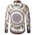 thumbnail image 4 of Pompotops Chemise Décontractée à Manches Longues Imprimée pour Hommes Automne Mode en Solde, 4 of 6