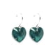 thumbnail image 3 of Juego de aretes y collar ZVEZDA de caucho con dije de corazón Plata Mexicana .925 Esmeralda, 3 of 5
