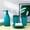 Green-4 piece, variant on iMucci 4 Piece Green Soap Dispenser Toothbrush Holder Lotion Bottle Modern Home Bathroom Accessories Set Wash Kit