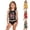 Black, variant on Girls' Sleeveless Swimwear Set, USA Flag & 250th Anniversary Print Tankini Bathing Suit 4-16Y