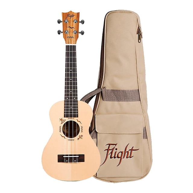 Ukelele Flight Concierto DUC525 SP/ZEB Natural