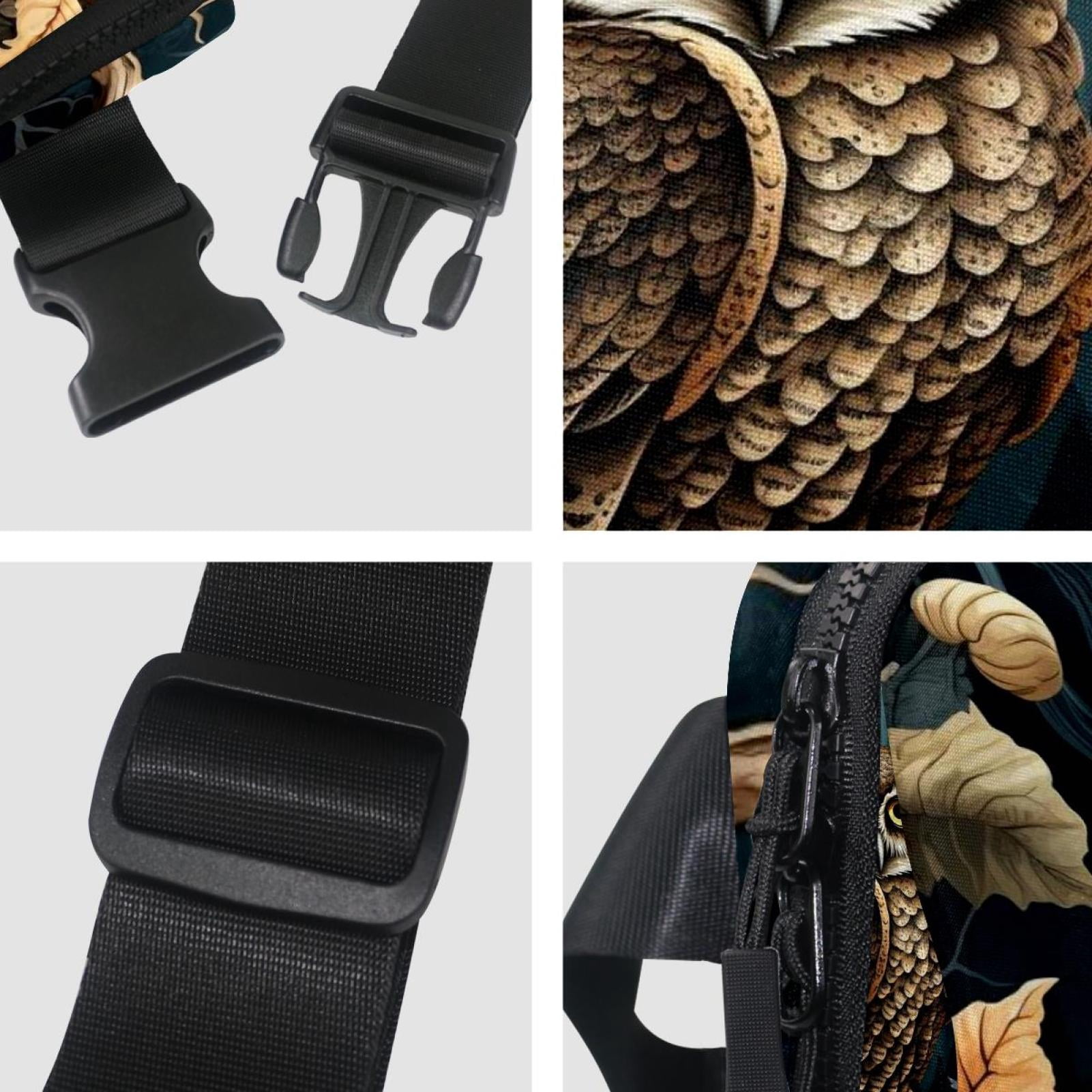 Owl Lightweight, Adjustable Waist Pack Crossbody Bag Running Belt with Extension Strap - Unisex