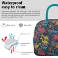 thumbnail image 3 of Womens Colorful Dinosaurs Tropical Floral Pattern Lunch Box for Work,Insulated Lunch Bag for Women,Loncheras Para Mujer,Leakproof Adult Lunch Bag for Work,Beach,Travel,Picnic,Camping, 3 of 7