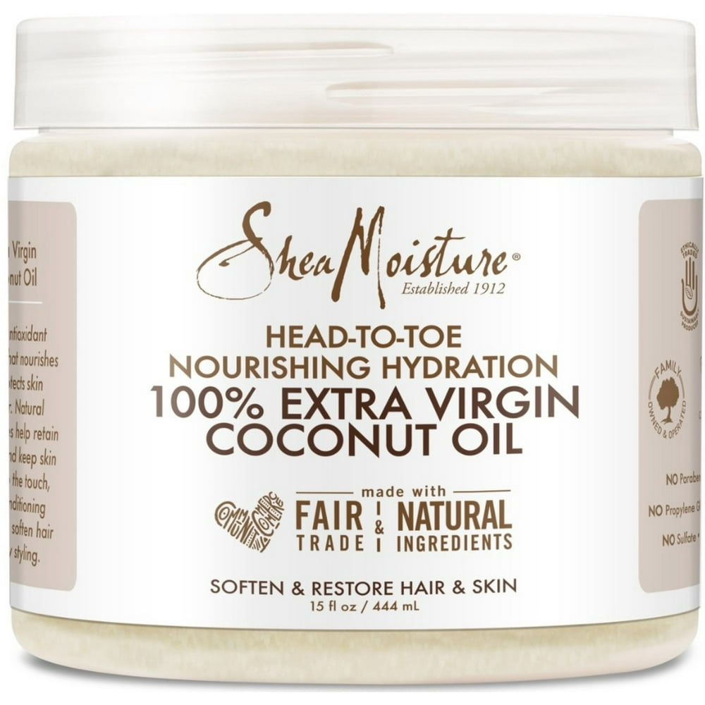 Shea Moisture 100 Extra Virgin Coconut Oil 15 oz (Pack of 2) Walmart