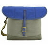 VEO Travel 28 Messenger Bag for a Compact System Camera with Zoom Lens, 9.26lbs Capacity, Blue & Khaki