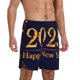 thumbnail image 2 of Balery 2025 Happy New Year 3 Pantalones cortos de pijama de punto de algodón para hombre con cinturilla y bolsillos-Medium, 2 of 6