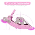 thumbnail image 6 of Costway Baby Rocking Horse Slide Set 4-in-1 Kids Swing Toys w/Basketball Hoop Ferrule, 6 of 10