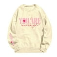 thumbnail image 2 of Women's Sweatshirts 2025 You Are Enough Sweatshirt Mental Health Sweatshirts Casual Pullover Tops Sweatshirt for Women, 2 of 5