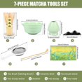 thumbnail image 2 of CUITING 7Pcs Japanese Matcha Tea Set  Matcha Making Starter Kit with Matcha Whisk Bowl Whisk Holder Scoop and Strainer Safe Bamboo Matcha Whisk and Ceramic Bowl Set for Matcha Tea, 2 of 7