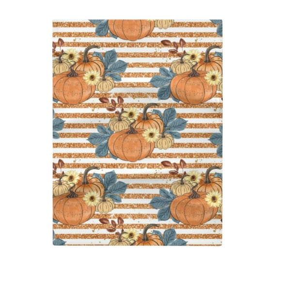 Wefuesd Thanksgiving Pumpkin Maple Leaf Printed Flannel Fall Blanket, Decorative Couch, Sofa, Travel, Lap, Bed Throw Blanket, Personalized Blanket, Bedroom Furniture, Blankets