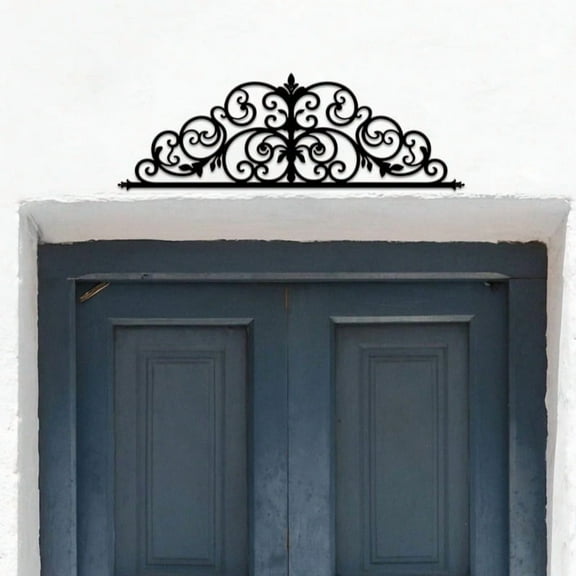 1pcs Floral Themed Metal Door Crown Decor – Elevate Your Door’s Aesthetic with Charming Visual Appeal，room decor，halloween decor，home decor，bathroom decor，bedroom decor，kitchen decor，wall decor