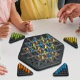 thumbnail image 4 of ABS Plastic Chain Chess Puzzle - Triangle Strategy Game for Adults and Teens 14+, Engaging Multiplayer Skill Enhancing Set, Uncharged, Battery-Free, Strategic Thinking Party Game, 4 of 5