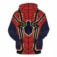 thumbnail image 3 of Sudadera con capucha para hombre Miniso con estampado 3D de Spiderman, ropa de calle para cosplay, deportes al aire libre, fitness, informal, sudadera con capucha para hombre, 3 of 4