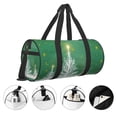 thumbnail image 5 of Fotbe Christmas Green Pattern Foldable Sports Gym Bag with Wet Dry Pocket, Ultralight Travel Bag, Large Capacity Duffel Bag, Splash Proof Carry on Bag, Overnight Bag, Weekender Bag, 5 of 8