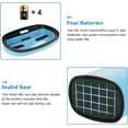 thumbnail image 3 of BIQWBIC 13 Gallon Automatic Trash Can, Touchless Stainless Steel Kitchen Garbage Can, Blue, 3 of 6