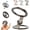Black, variant on Double-Sided Magnetic Fidget Spinner Stand, 360° Rotation, Double Sided Folding Phone Holder Dual Rings & Strong Adhesion, for Desk Car Gym Travel (Silver)