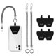 thumbnail image 1 of Outxe Cordón Para Teléfono Con 4 Parches, 2 Correas Para Teléfono, 4 Parches Para Teléfono Con Adhesivo, Compatible Con Teléfono Inteligente, Plateado, 1 of 1