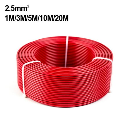 

JINGT 1 Pair Black Red Solar Panel Extension Cable Wire Pv Connector 14 Awg 5/10/20M