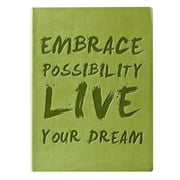 The ESSENTIALS GREEN EMBRACE POSSIBILITY Leather-like Journal by Eccolo trade